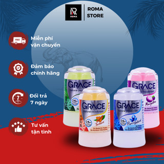 Lăn khử mùi đá khoáng Thái Lan Grace 70g lăn nách giảm tiết mồ hôi