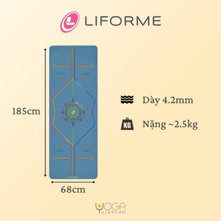 Thảm tập yoga Liforme Rainbow 4.2mm