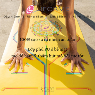 Thảm tập yoga Liforme Rainbow 4.2mm