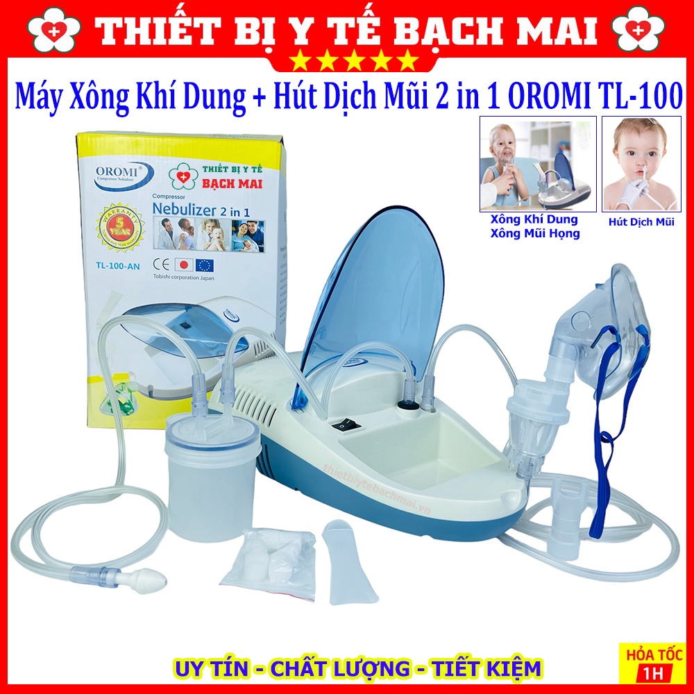 MÁY HÚT MŨI + XÔNG KHÍ DUNG TOBISHI, OROMI TL100 TOKYO NHẬT BẢN (bh 5 năm)