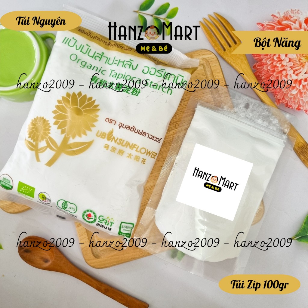Bột năng hữu cơ Thái Lan cho bé ăn dặm 100g - 400g