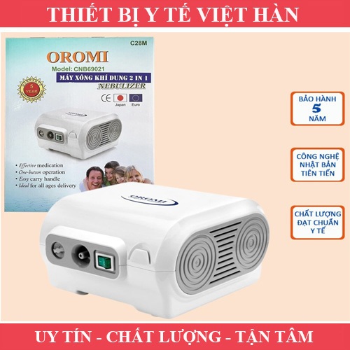 MÁY XÔNG KHÍ DUNG VÀ HÚT MŨI 2 TRONG 1 OROMI C28M