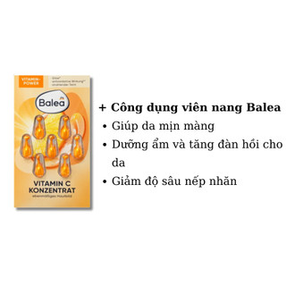 Viên nang dưỡng da Balea, Isana Đức giúp mềm mịn, dưỡng sáng - Date mới Đủ Bill
