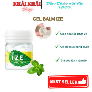 Dầu gió bạc hà Ize Jelli Balm 7cc Thái Lan, Dầu gió hít thông mũi hương bạc hà Khải Khải shop