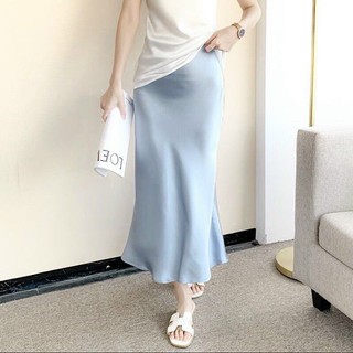 Chân váy lụa dáng dài đuôi cá