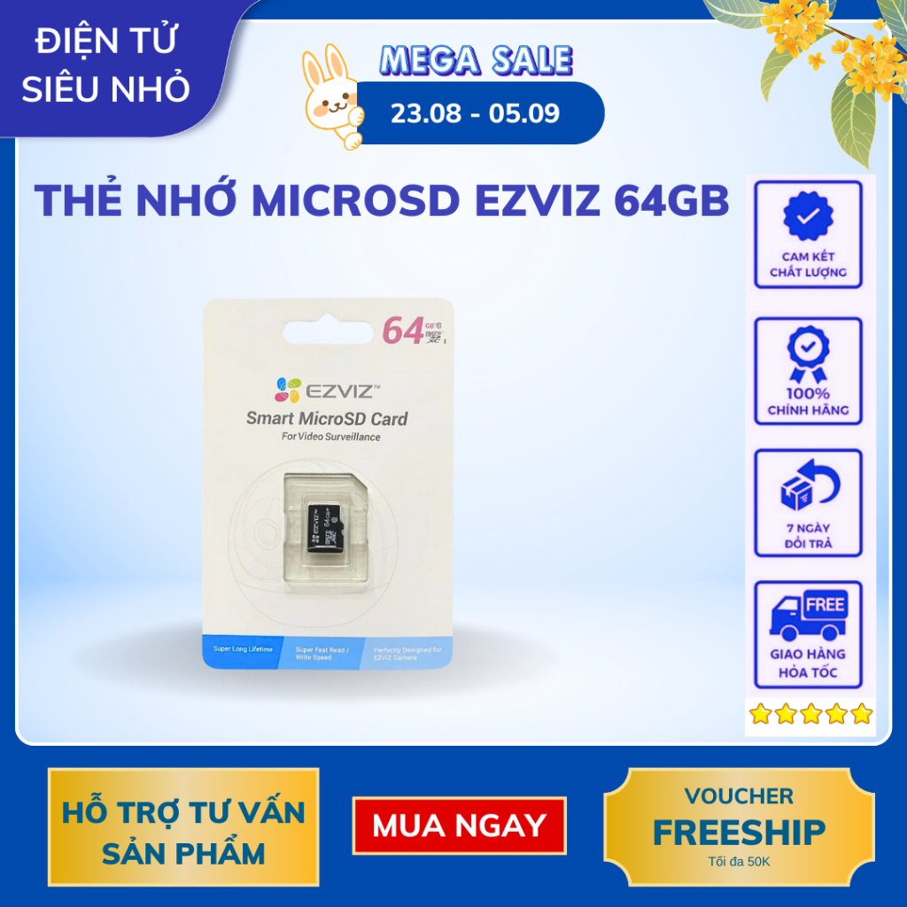 Thẻ nhớ 64GB EZVIZ (Lifetime | Bản OEM Lexar)