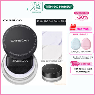 Phấn phủ CARSLAN MINI dạng bột kiềm dầu, chống nước lâu trôi 1g