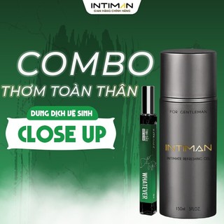  Combo Close Up Sạch thơm Ngọt ngào. Hương Nước Hoa INTIMAN Cho Người Đàn Ông Tinh Tế 