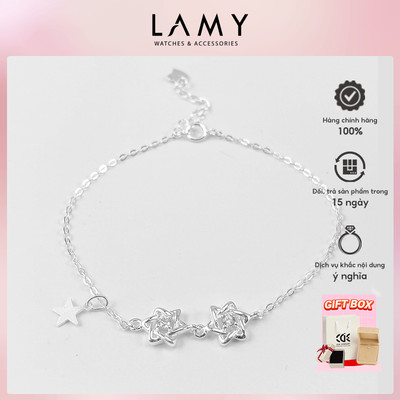 Vòng tay bạc nữ LAMY Star Bracelet Silver 2188 - Vòng tay bạc s925 cao cấp