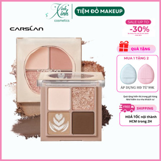 Phấn mắt Carslan 4 ô trang điểm lâu trôi chất mịn màu đẹp quyến rũ | XINH XINH COSMETICS