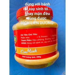 BƠ ĐẬU PHỘNG KIM MINH(hủ 200g)