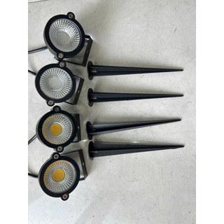 [GIAO HỎA TỐC] ĐÈN LED RỌI CẮM CỎ SÂN VƯỜN ĐẾ NGỒI ÁNH SÁNG VÀNG 5W