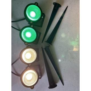 [GIAO HỎA TỐC] ĐÈN LED RỌI CẮM CỎ SÂN VƯỜN ĐẾ NGỒI ÁNH SÁNG VÀNG 5W