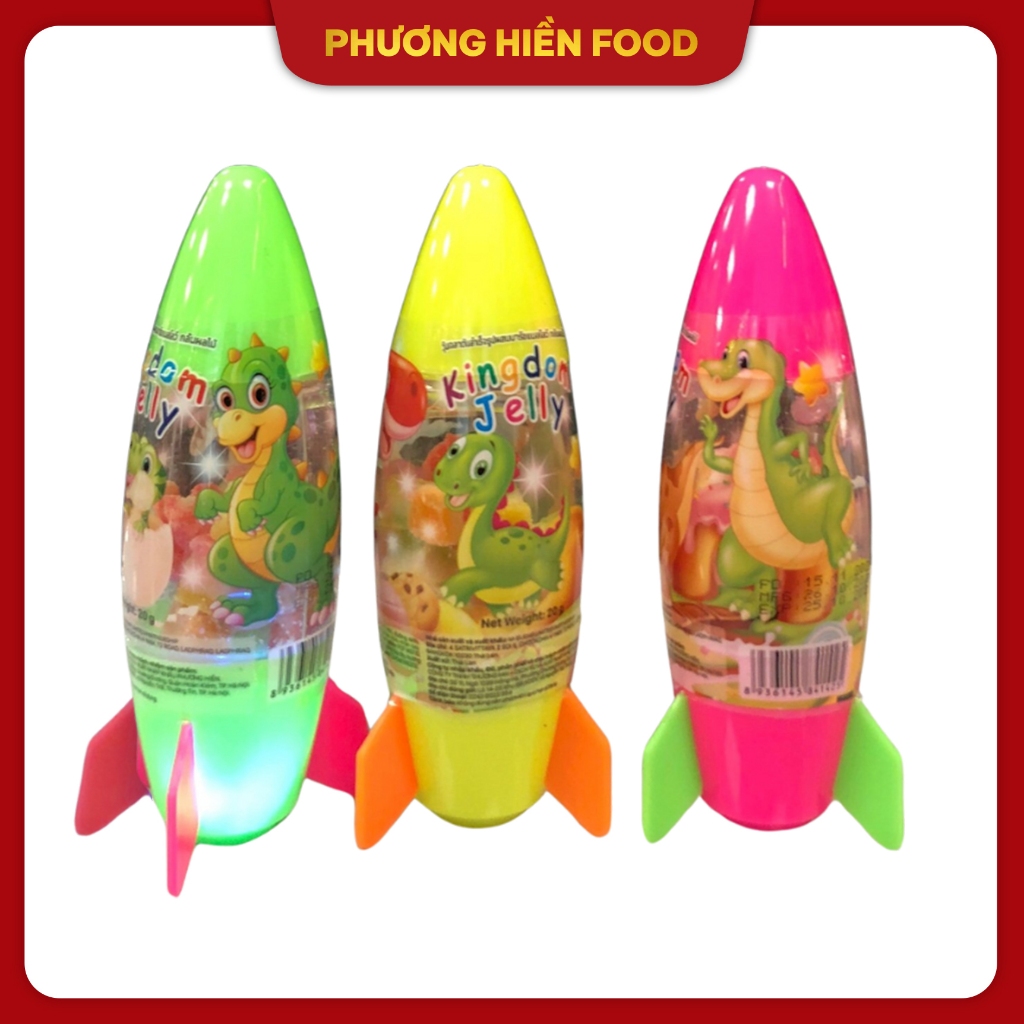 [Kẹo đồ chơi trẻ em]Kingdom Jelly 20g - Tên lửa