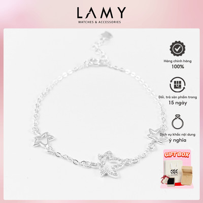Vòng tay bạc nữ LAMY Leaves Bracelet Silver 2192 - Vòng tay bạc s925 cao cấp
