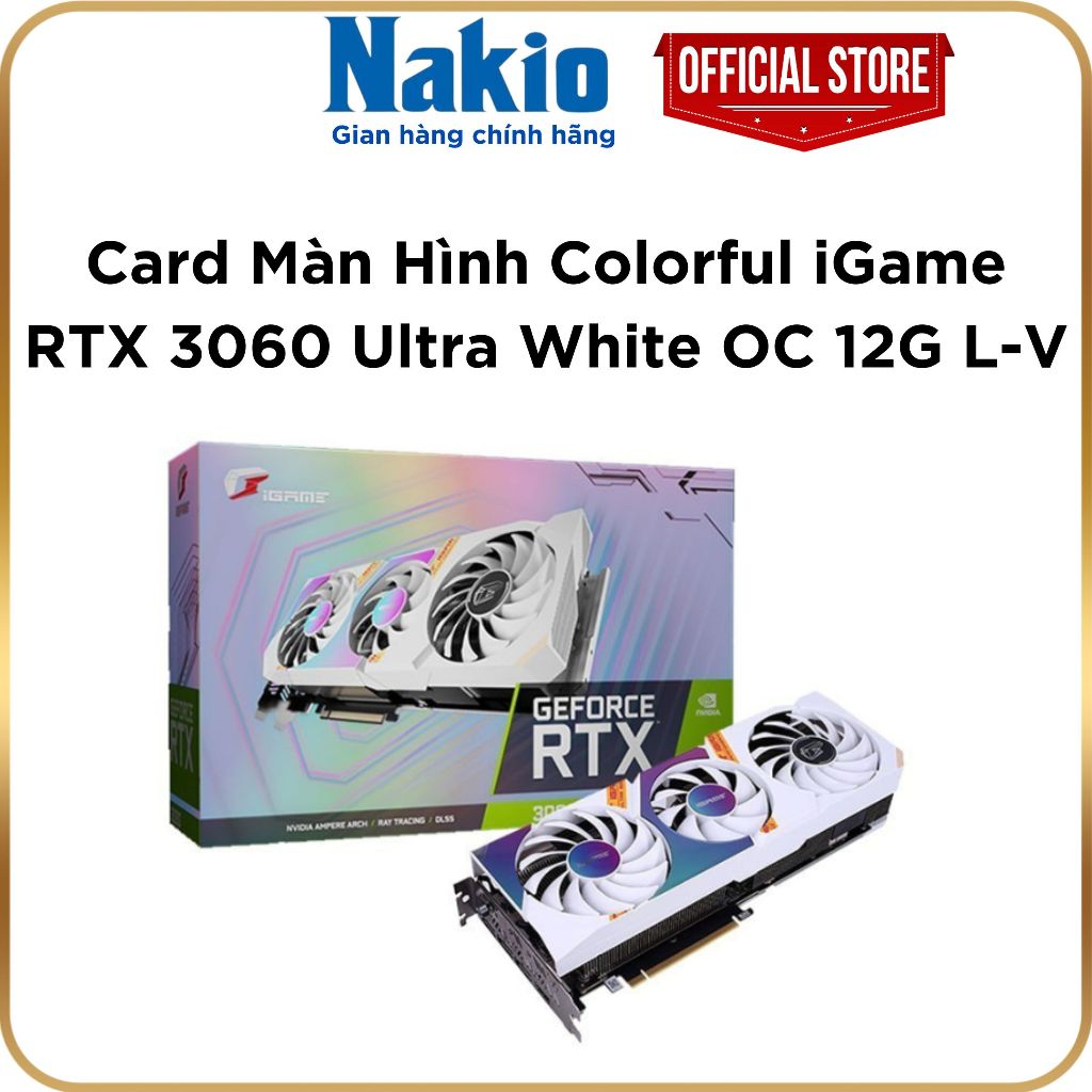 Card màn hình Colorful iGame RTX 3060 Ultra White OC 12G L-V - Hàng chính hãng