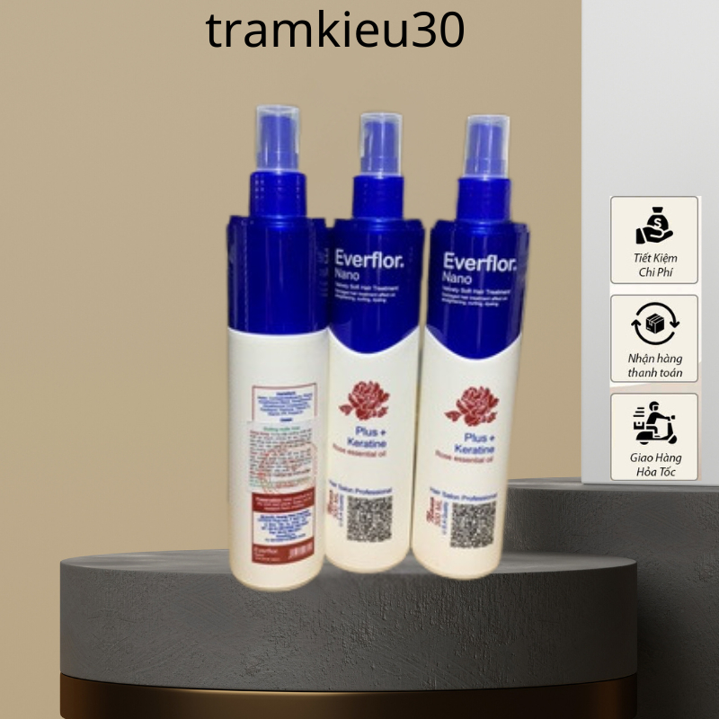 Dung dịch xịt dưỡng tóc Everflor Nano 300ML