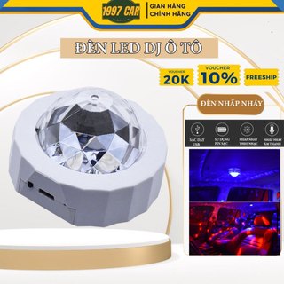 Đèn Led DJ Quán Bar Cho Ô Tô Cảm Biến, Tự Động Nhấp Nháy Theo Nhạc