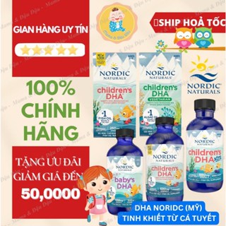 [Date 2026-2027][Chính Hãng] Baby, Children DHA Nordic Naturals bổ sung DHA, OMEGA 3, VITAMIN D3 cho trẻ từ 0-6 tuổi