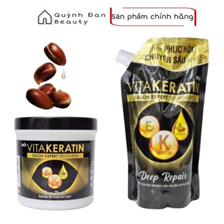 Kem ủ tóc Vita Keratin Deep Repair hủ 500ml, túi 1kg chính hãng.
