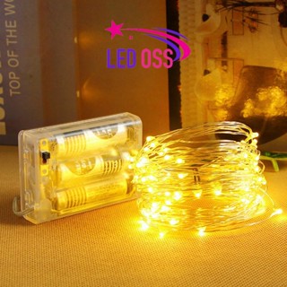 10m 5m Đèn Led Dây Trang Trí Dùng PIN - Đèn Đom Đóm Fairy Light, trang trí noel giáng sinh