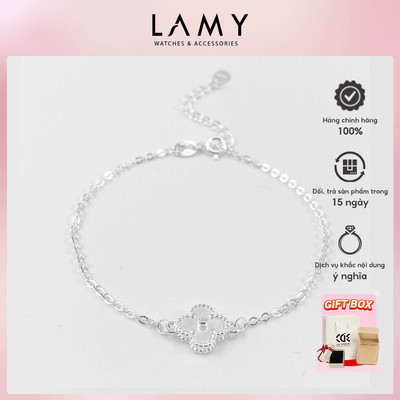 Lắc tay bạc LAMY Lucky Four Leaf Bracelet Silver 2195