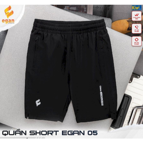 Quần Short Thể Thao Nam Egan 5 Hàng Cao Cấp, Chính Hãng, Vải Nhẹ Mát Mẻ