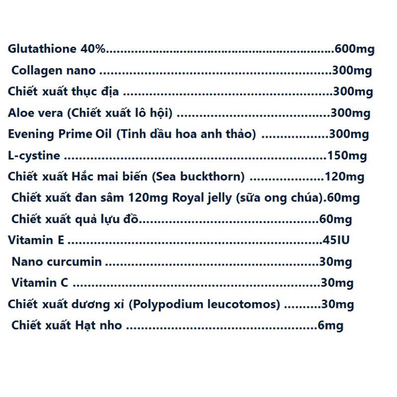 Viên Uống Đẹp Da SHISHIO GLUTATHION NANO - Giúp Trắng Sáng Da, Giảm Thâm Nám, Đồi Mồi, Sạm Da, Tàn Nhang, Nếp Nhăn