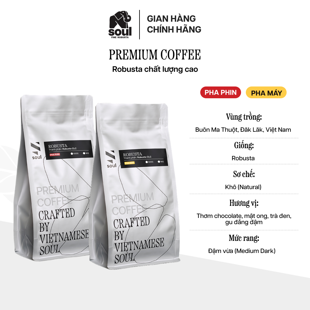CÀ PHÊ CHẤT LƯỢNG CAO | HẠT ROBUSTA - PHA PHIN/ PHA MÁY