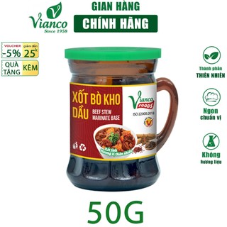Sốt nấu Bò Kho Vianco hủ 50g  gia vị nêm sẵn chuẩn vị - Gia vị Việt Ấn