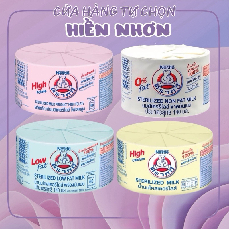 [Lẻ 1 Lon] Sữa gấu Nestle thái lan 140ml