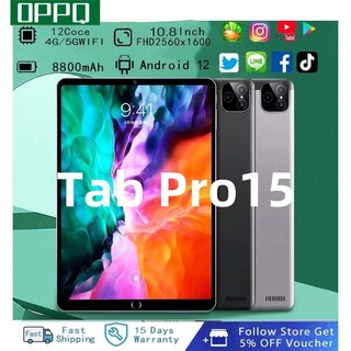 Máy tính bảng mới Tab Pro15 10/12 inch Android 10 inch toàn màn hình màn hình lớn Wifi 3G/4G/5G máy tính bảng hai SIM th