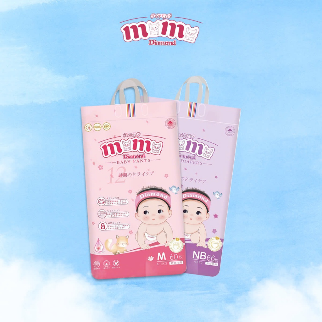 combo 10 bịch momo diamond (tặng cây lau nhà + xe chòi thăng bằng)