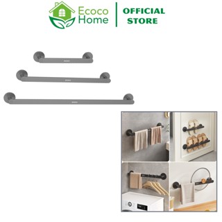 Kệ Để Dép, Treo Khăn ECOCO Hợp Kim Nhôm Tĩnh Điện Gắn Tường Tặng Kèm Miếng Dán