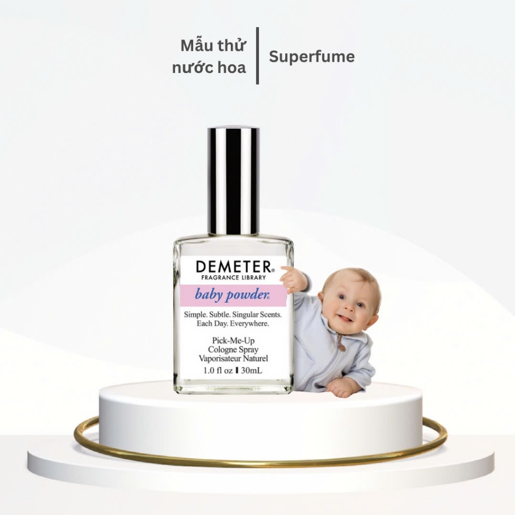 [ Mẫu thử ] Nước hoa unisex Demeter Baby Powder 10ml | BigBuy360 - bigbuy360.vn