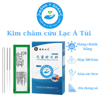    0.22x25  Kim châm cứu lạc á dạng túi- Hộp 500 kim- Thông số 0.22x25- Siêu bén- vô trùng. 