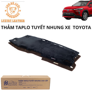  Thảm Taplo Nhung Ô Tô Xe Toyota Vios Fortuner Innova Wigo Yaris Veloz Avanza Cross Altis Camry Raize theo đời 