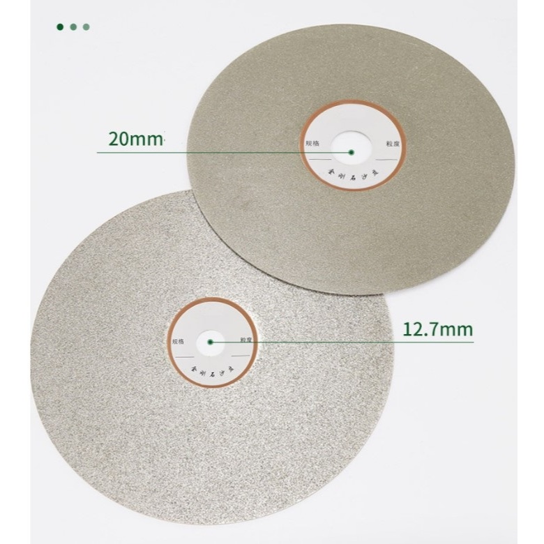 Đĩa mài đá, ngọc, kim loại (đĩa mài phủ kim cương D150mm lỗ 12.7 và lỗ 20mm)