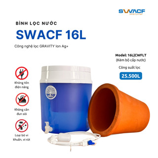  Bình lọc nước uống trực tiếp SWACF 16LCWFLT Nano bạc lõi lọc 7L,công suất 25.000L giữ khoáng chất 