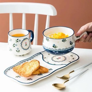 Bộ Ăn Sáng Thố Và Dĩa Siêu Xinh