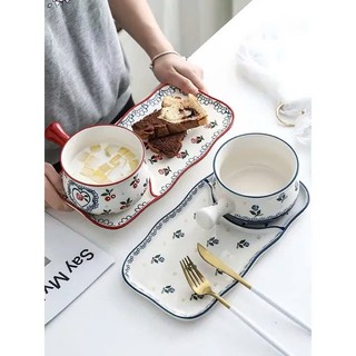 Bộ Ăn Sáng Thố Và Dĩa Siêu Xinh