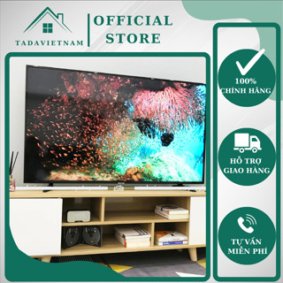 Kệ tivi 1m6 phong cách Bắc Âu để sàn chất liệu MDF, chân gỗ tự nhiên 2 cánh mở TADA