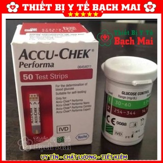 [01 Lọ 50 Test] Que Thử Đường Huyết Accu Chek Performa
