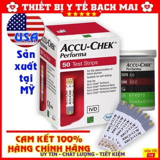 [01 Lọ 50 Test] Que Thử Đường Huyết Accu Chek Performa