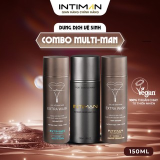  Combo Multi-Man 3 Dung Dịch Vệ Sinh Nam giới INTIMAN mang lại đa  cách cho nam giới mọi lúc mọi nơi 150ml 