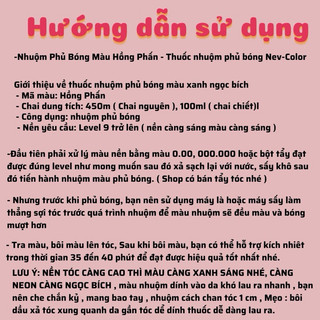 Thuốc nhuộm phủ bóng hồng phấn 5D Hàn Quốc