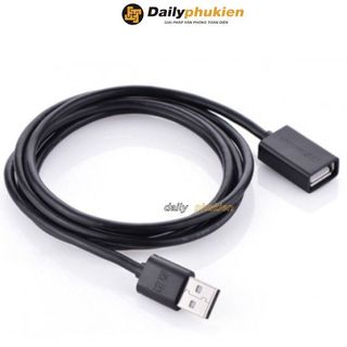 Dây nối dài usb 1 đầu đực 1 đầu cái dài 1m ugreen, cáp usb 2.0 nối dài