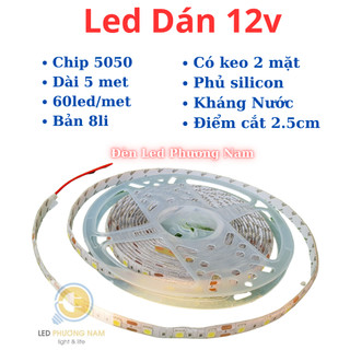 Dây Đèn Led Trang Trí Vàng Nắng [5m - 12v]