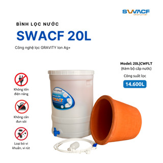  Bình lọc nước uống trực tiếp SWACF 20L CWFLT lõi lọc 10L công suất 14.000L giữ khoáng chất 