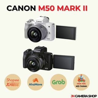 Bộ Máy Ảnh Canon EOS M50 Mark II + Kit 15-45mm f/3.5-6.3 IS STM Chuyên Vlog quay 4k